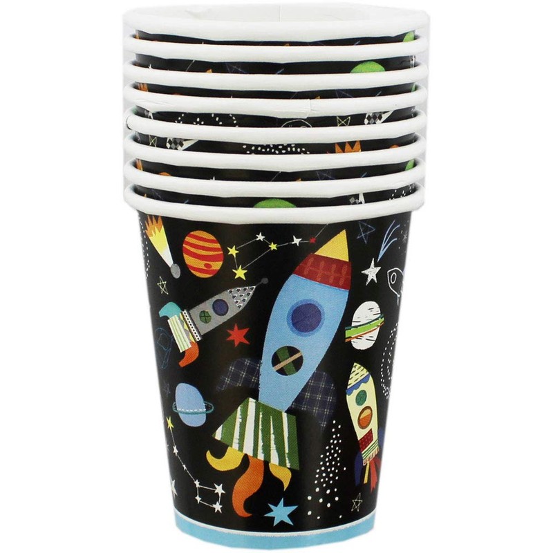 Outer Space Adventure Paper Cups - 9 oz. (Pack of