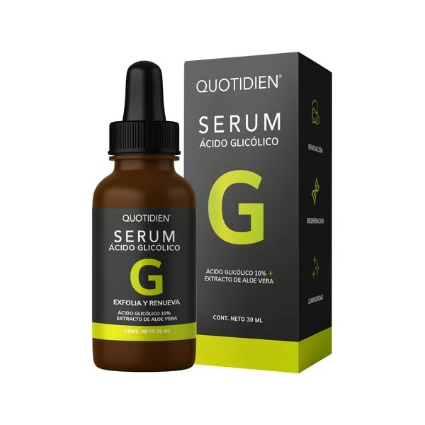 Quotidien sérum 10 % ácido glicólico 30 ml con aloe