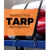Small Bungee Cords with Hooks 10", Short Elastic EPDM Rubber