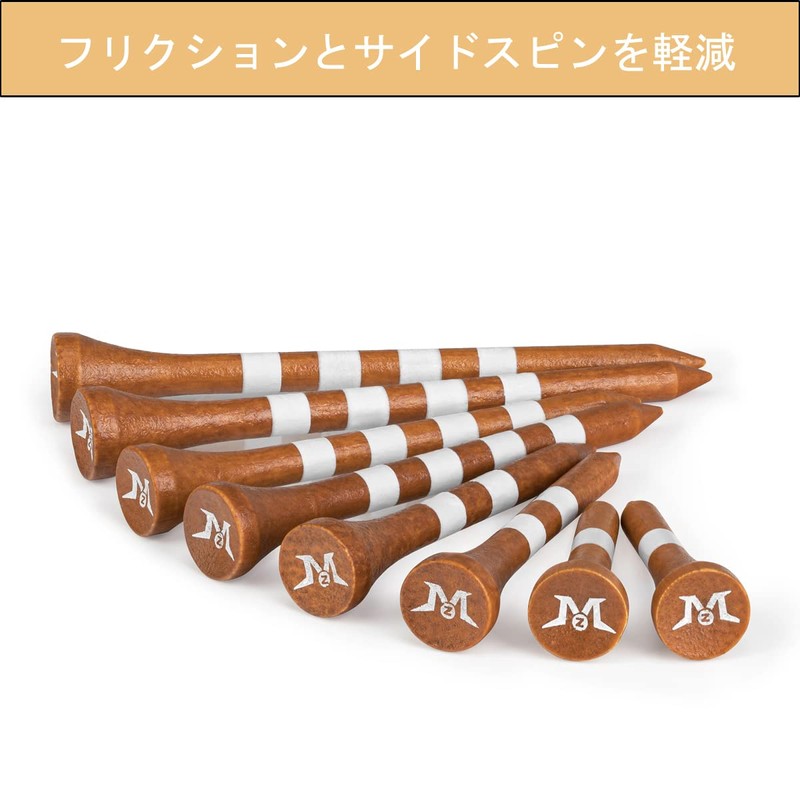 MAZEL Golf Tees Wood Tees Long Tees 70mm/83mm (Pack of