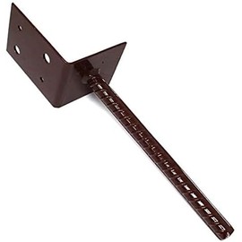 BPC Fixings Heavy Duty Post Support, 75 mm Length x 75 mm Width x 220 mm Height, Brown