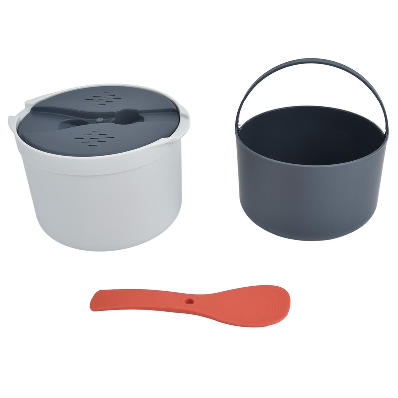 Microwave Rice Cooker 2L Food Grade PP Material Rice Spoon