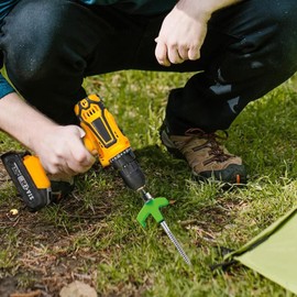 Camping Stakes for Tent | Outdoor Carbon Steel Tent Pegs,Rust-Proof Tent Accessories, Portable Tent Pegs for Awning, Tarp, Gazebo