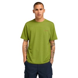 Timberland Men's Polartec Quick Dry Short Sleeve Tee, Guacamole-Grape Leaf, Small