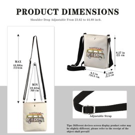 OBX Inspired Surf Van Travel Zipper Pouch in A World Full of Kooks Be A Pouge Makeup Bag (Be A Pogue CB CA)