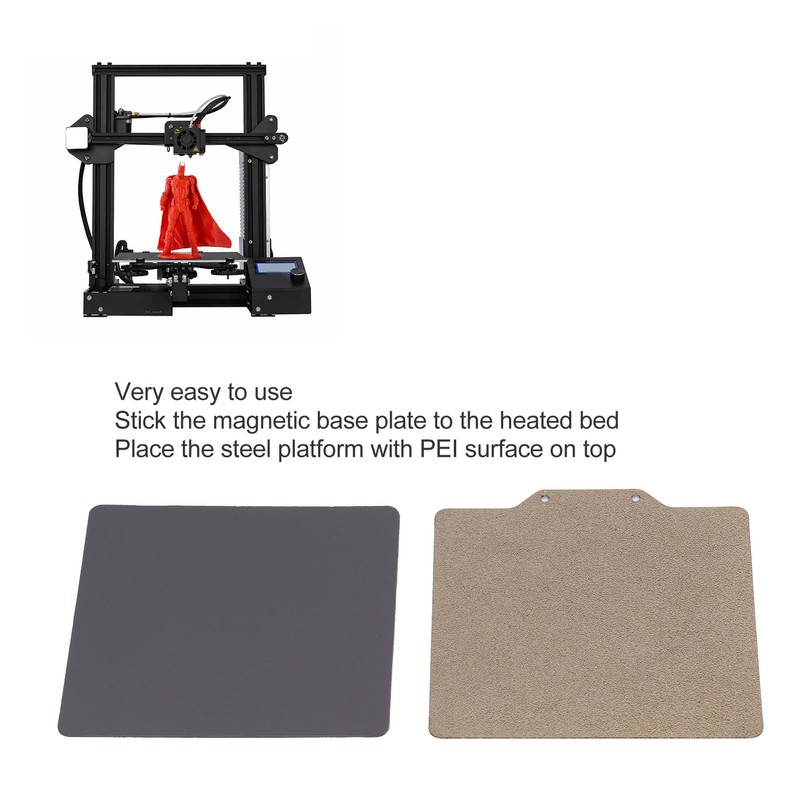 Flexible Steel Platform Adhesive 2 Sided PEI Surface Magnetic Bottom