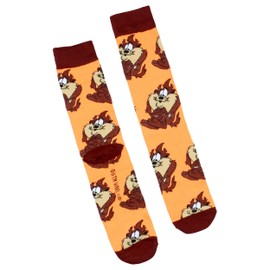 Seven Times Six WB Looney Tunes Character Men's Bugs Bunny Taz Marvin The Martian 3 Pair Casual Crew Socks Mid Calf