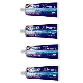 Crest Crest 3D White Vivid Fluoride Anticavity Toothpaste Radiant Mint 0.85 oz Travel Size (Pack of 4)