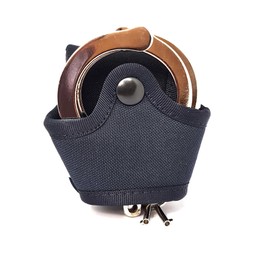 Blue Open Police Handcuff Holder with Belt Loop, Quick Extend Handcuffs, Black, Police, Made in Italy