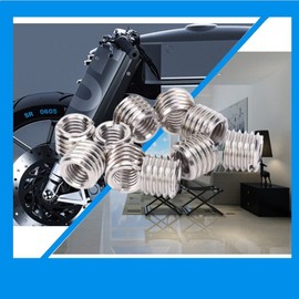 Self Tapping Thread Insert, 10 Pieces 10mm Thread Repair Sleeves Reducing Nuts for Thread Repair Kit