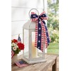 2 Pack Patriotic Wreath Sash for Front Door, 5" W