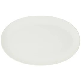 Royal Copenhagen 1016929 White Fluted Oval Dish Plate, 9.3 inches (23.5 cm)