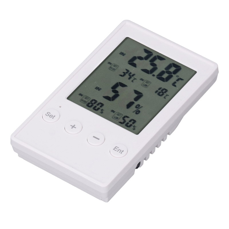 Humidity and Temperature Monitor Multifunctional Digital Hygrometer Thermometer with Probe