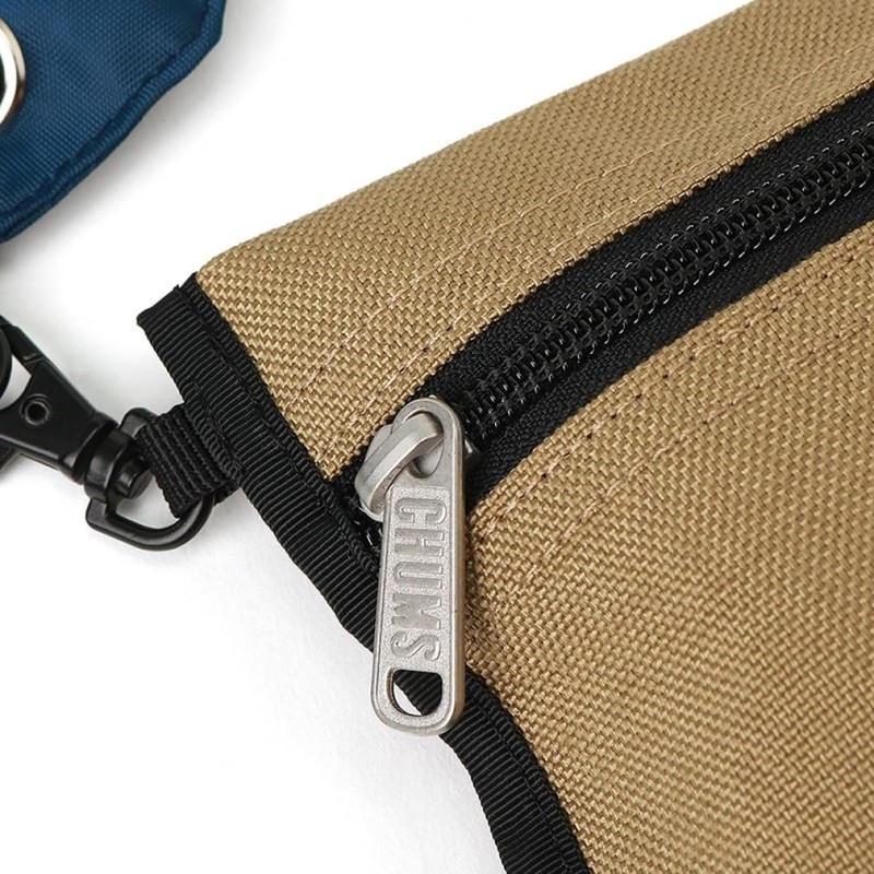 Chums Shoulder Bag, Wearable Sling Shoulder Bag, Sweat, Nylon, navy/beige,