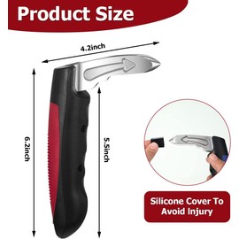 Car Handle, Car Door Assist Support Handle for Elderly and Handicapped, Multifunction Window Breaker Emergency Tool, Car Support Mobility Aid Grab Bar Handle for Seniors (Red)