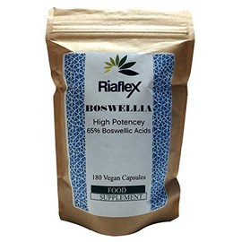 Riaflex Boswellia Serrata 65% | 180 Capsules | High Strength Joint Support Supplement For Dogs