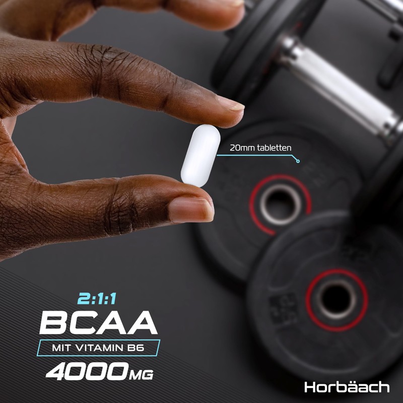 BCAA Tabletten 4000mg (pro Portion) | 365 Vegane Stück |