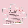 SDOFY Sister Gifts from Sister Acrylic Puzzle Plaque Sister Birthday