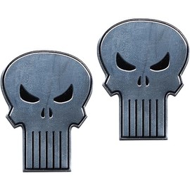 Punisher Metal Skull Logo 2 Pack Stickers