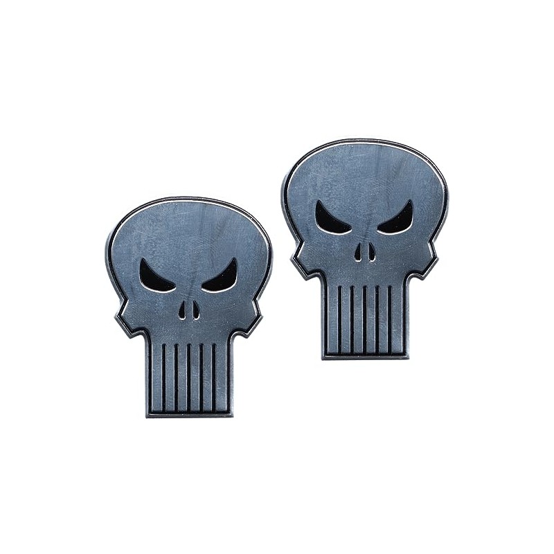 Punisher Metal Skull Logo 2 Pack Stickers
