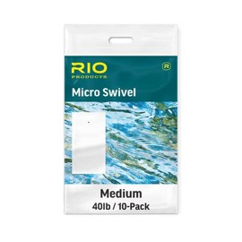 RIO Products Micro Swivel, Fly Line Accessory, Reduce Line Twist, Medium, 10 Pack
