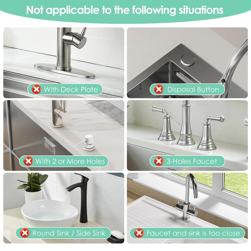 23.6'' Long Stone Faucet Mat for Kitchen Sink-Diatomite Quick Dry