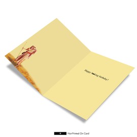 Extra Large Birthday Card With Envelope 8.5 x 11 Inch - Funny 'Moses' Card' Happy Note Card - Moses Burning Weed Appreciation and Bday Card for You - J4300