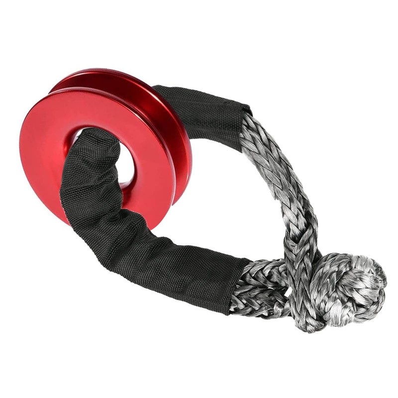 Shackle 1/2 Synthetic Shackle Winch Rope with Recovery Snaps, 41000