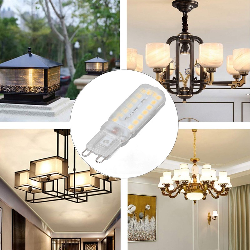 6pcs G9 LED Bulbs 7W Dimmable 360° Illumination Replacement Light