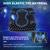 CERITORN Motorcycle Gel Seat Cushion, 3D Honeycomb Shock-Absorbing, Hollow and