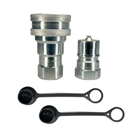 Genuine Dixon H-Series ISO-B Hydraulic Quick Disconnect Kit - (1) 4HF4 (1) H4F4 (2) 4HDP-H4DC – Steel | Female NPTF QDC | 4000 PSI (1/2" x 1/2" FNPTF)