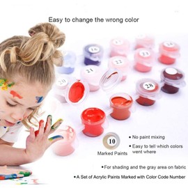 Painting by Number Kits for Kids or Beginner, DIY Canvas Oil Painting Kit for Adult with Paint Brushes Acrylic Pigment Drawing Paintwork 16x20inch Without Frame (Street Step)