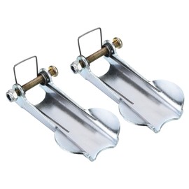 PATIKIL 3 Inch Hook Safety Latch Kit, 2 Pack Metal Towing Receiver Hitch Replacement for Clevis Hook Trailer, Silver