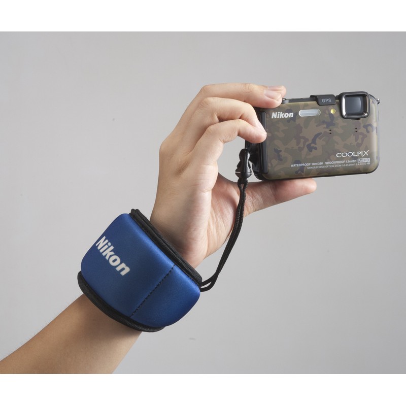 Nikon フローティングストラップ コンパクト用 シンプル ブルー FTST1BL