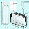 60ML Travel Bottles for Toiletries, 12PCS Clear Plastic Travel Bottle