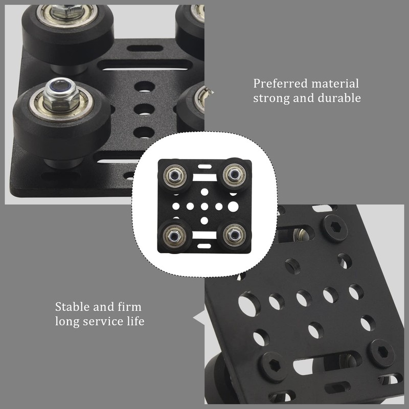 Iegefirm 3D Printer Aluminium 2020 V-Slot Plate Slide for Profile