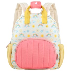 GAGAKU Toddler Backpack for Girls - Kids Backpacks Mini Children Backpack 2-5 years Cartoon Breathable Comfortable Preschool Nursery Backpacks Kindergarten Elementary Rucksack Travel Bag - Rainbow