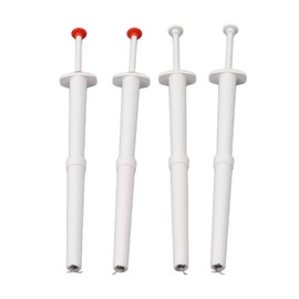 Set of 4 Pickle Picker, Stainless Steel Claw Plastic Pickle Pincher, 8 Inch Flexible Olive Pepper Food Grabber Tool, Pickle Jar Fork for Kitchen Food Olive Pepper, (2 Red 2 White)