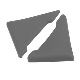 REPAIROCK 2pcs PVC Universal Car Door Corner Edge Guards Bumper Protector Cover Gray Auto Replacement Parts