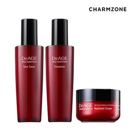 Charmzone Deage Red Edition 3-piece set (skin + emulsion + cream) Red edition 1 skin + 1 emulsion + 1 cream / 참존 디에이지 레드에디션 3종세트(스킨+에멀전+크림) 레드에디션 스킨1개+에멀전1개+크림1개