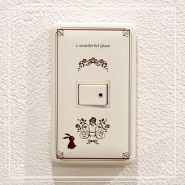 Ohm Electric Fashion Plate Rabbit Single Gang Switch Cover Switch Plate Outlet Plate Wall Switch HS-UU01 00-4695 OHM