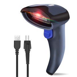 NETUM Wired CCD Barcode Scanner - Handheld USB 1D Barcode Imager for Mobile Payments Screen Scanner for Mac Windows System