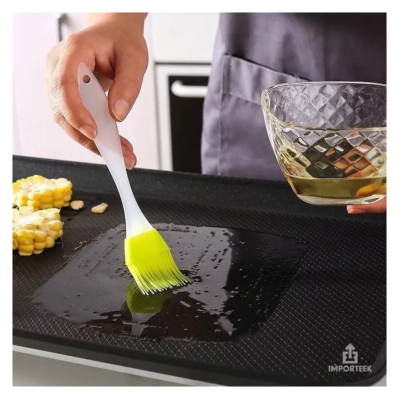 Importeek Espatula Miserable + Brocha Silicon Reposteria Cocina Pastel