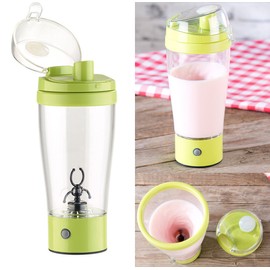 Rosenstein & Söhne Shaker: Self-Stirring Drinking Cup with Electric Whisk, 450 ml, BPA-Free (Mixing Cup, Protein Shaker, Electric Mix Cup)