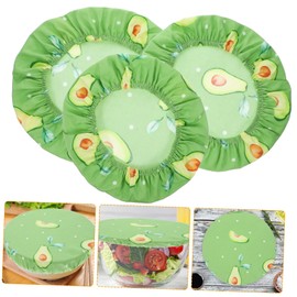 3pcs Food Elastic with Cotton Proofing Reusable Leftovers Avocado Cloth Covers Cover Bread Bowl