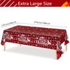 Merry Christmas Buffalo Plaid Table Covers Snowflake Tablecloth Plastic Gingham