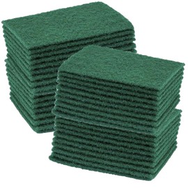 HOMESHOPA Heavy Duty Scourer Pads, 50Pk Multipurpose Kitchen & Household Cleaning Scrubber Sponge For Effortless Cleaning in Kitchen, Home, Office - Dishes, Pots, Barbeque, Pan and More