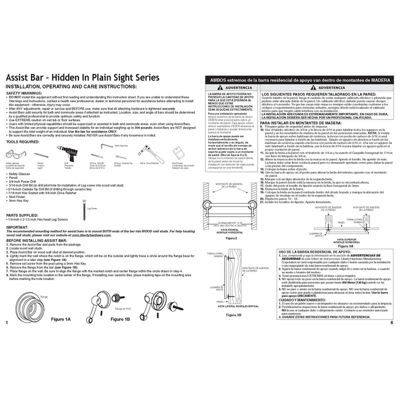 Delta Traditional (1-Pack) Toilet Paper Holder w/Assist Bar ADA Compliant