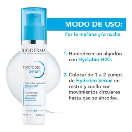  Sérum Bioderma Hydrabio Día/Noche 40ml – Hidratación Intensa para Piel Sensible y Deshidratada