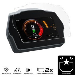 SpeedoAngels Dashboard Screen Protector compatible with SPEED TRIPLE 1200 RR (2022-) 2 x Ultra Clear